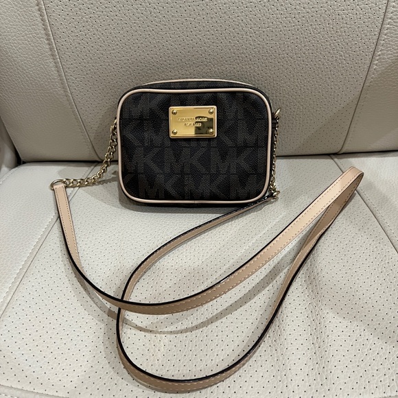 Michael Kors Brown and Cream Crossbody Bag - Picture 2 of 8